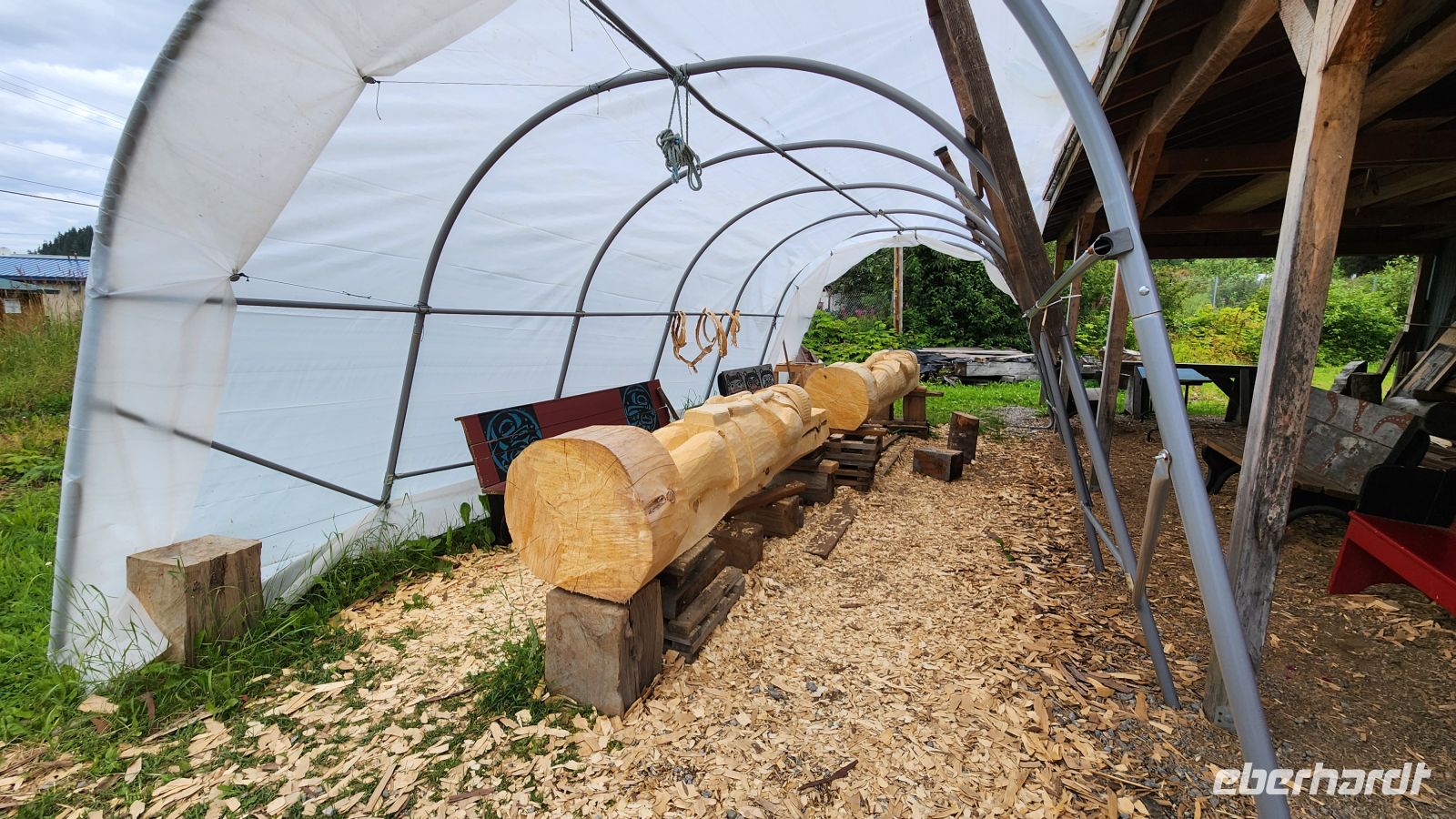 Hoonah - Holzschnitzerei