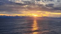 Sonnenuntergang auf dem Kreuzfahrtschiff