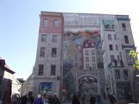 Quebec, Kunst an Hauswand