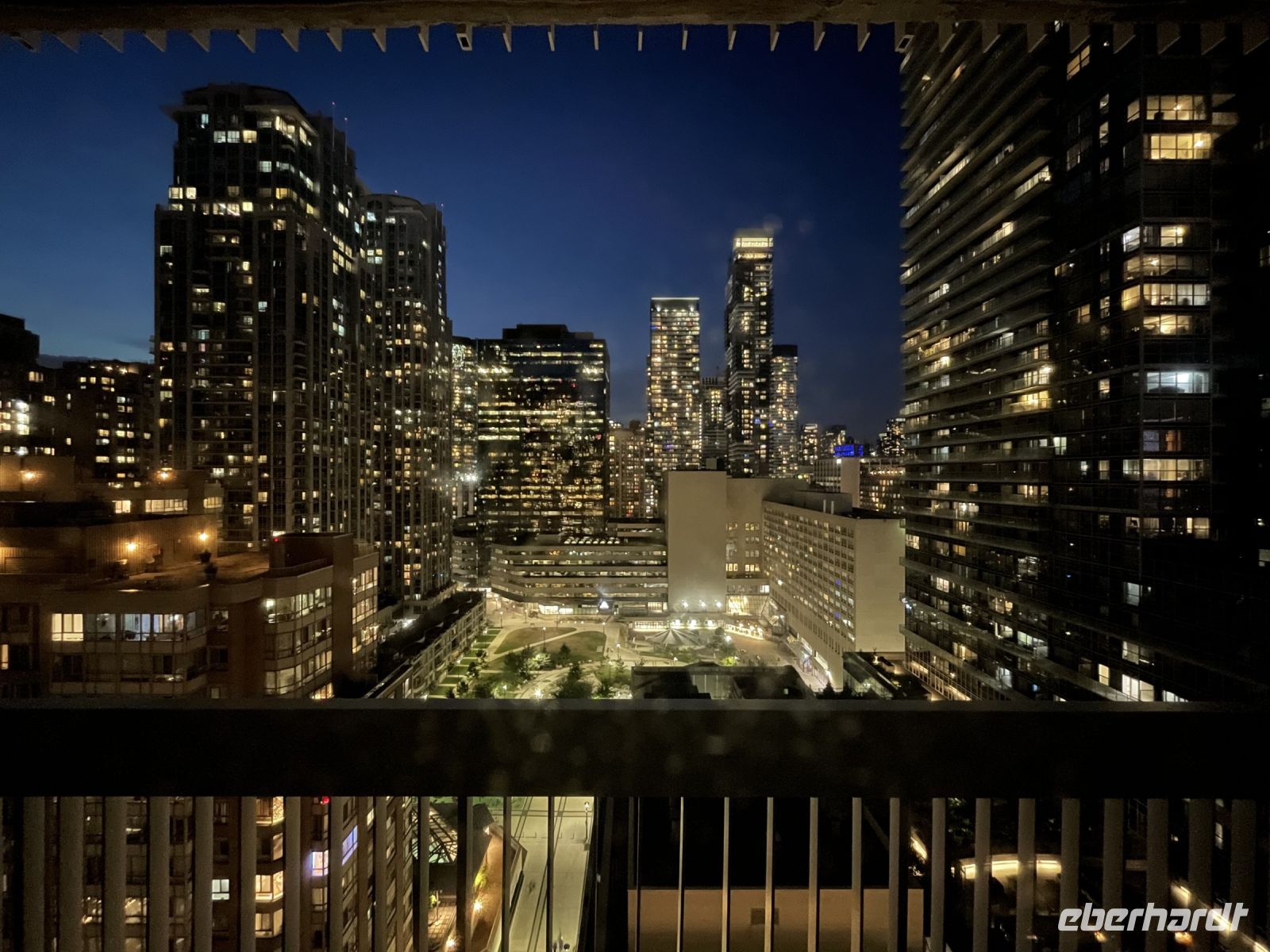 Blick aus dem Zimmerim Chelsea Hotel in Toronto