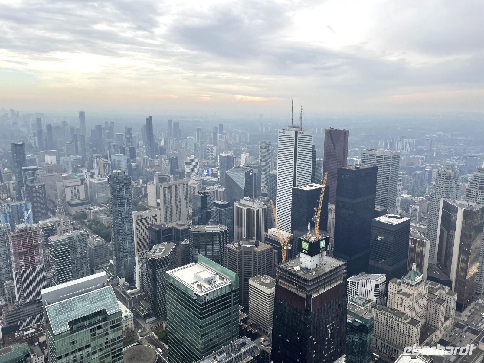 Blick vom CN-Tower auf Toronto