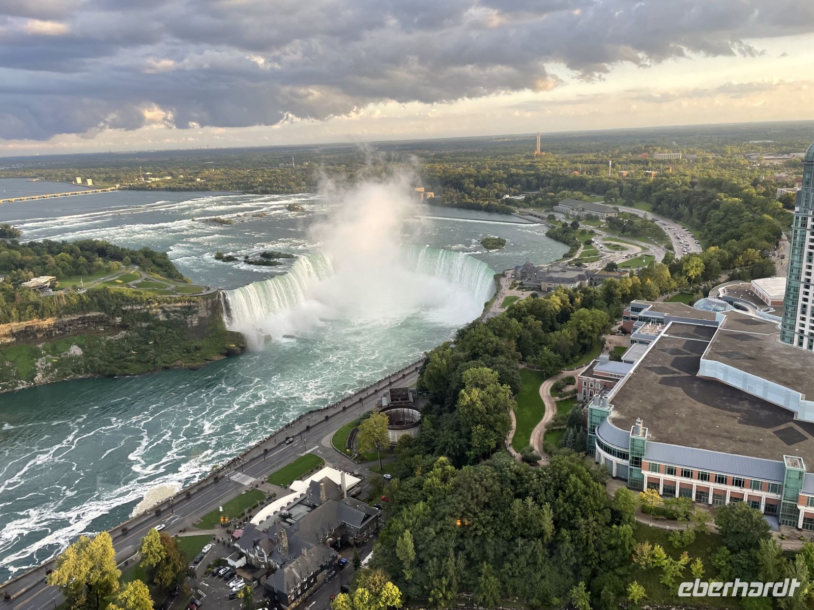 Blick vom Skylon-Tower während unseres Abendessens
