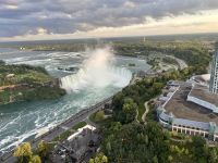 Blick vom Skylon-Tower während unseres Abendessens