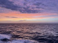 Zum Abend wurde das Wetter besser und wir konnten einen schönen Sonnenuntergang erleben