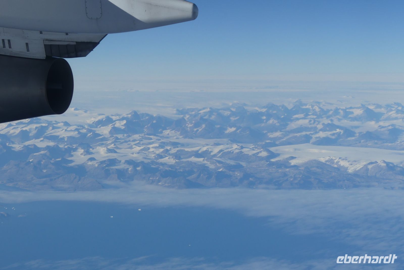 Flug Nach Toronto...Blick auf Grönland