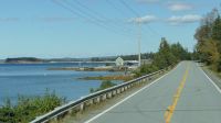 Fahrt entlang der Küste von Nova Scotia