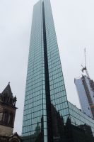 Boston, Copley Square mit Hancock Tower