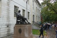auf dem Campus der Harvard Universität