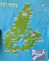 Karte Cape Breton Island