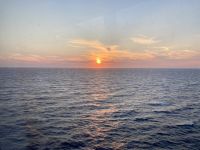 Sonnenuntergang, Schiff