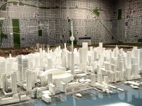 Modell vom neuen Toronto im Rathaus