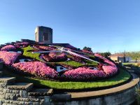 Die Blumenuhr in der Nähe der Niagarafälle