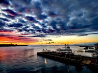 Die Sonne geht in Kingston auf