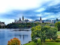 Blick auf das Parlament von Ottawa