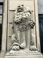 Imposanter Löwe an der einstigen Post von Ottawa