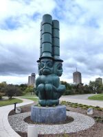 Indianische Kunst der Ureinwohner in Montreal