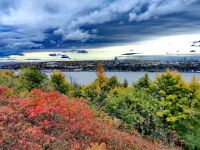 Blick auf den Sankt Lorenz Strom von Montreal aus