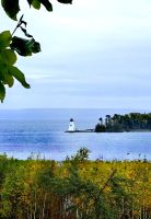 Kleiner Leuchtturm auf Cape Breton Island