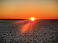 Sonnenaufgang vor Bar Harbor