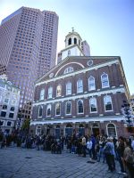 Quincy Market District in Boston