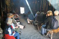 Im Langhaus der Huronen-Indianer