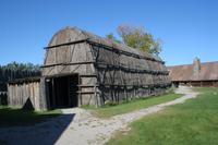 Langhaus der Huronen-Indianer