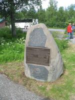 Fotostopp beim Denali State Park Visitor Information mit Blick auf den Mount McKinley 