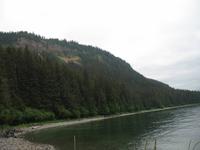 Fahrt mit der Waldbahn in Icy Strait Point