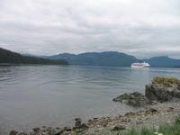 Fahrt mit der Waldbahn in Icy Strait Point