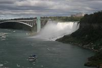 Blick zu den amerikanischen Niagara-Fällen
