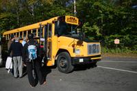 Typischer kanadischer Schulbus