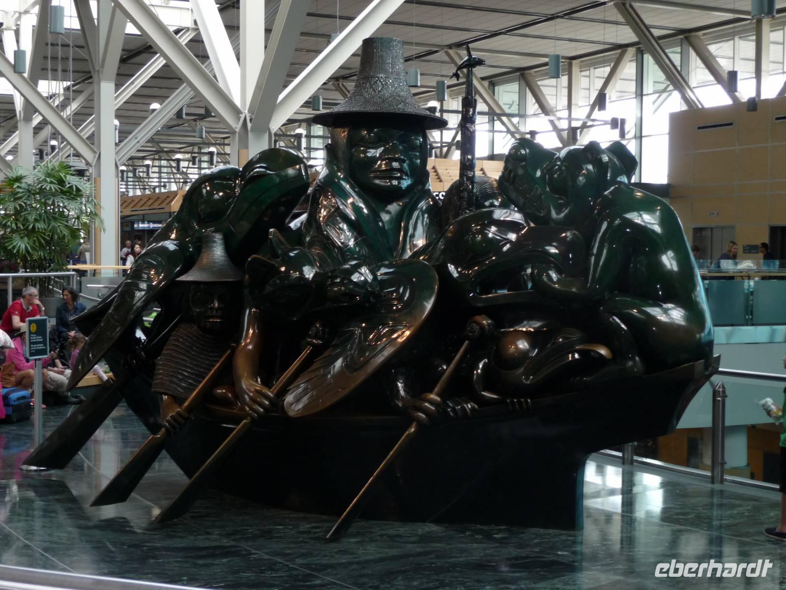 Abschiedsbild am Flughafen Vancouver