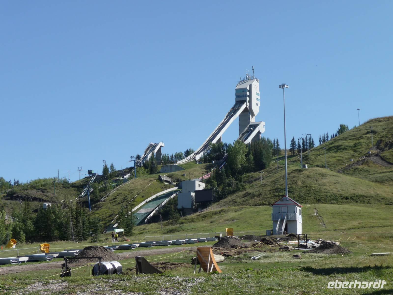 Die Olympiaschanze in Calgary 