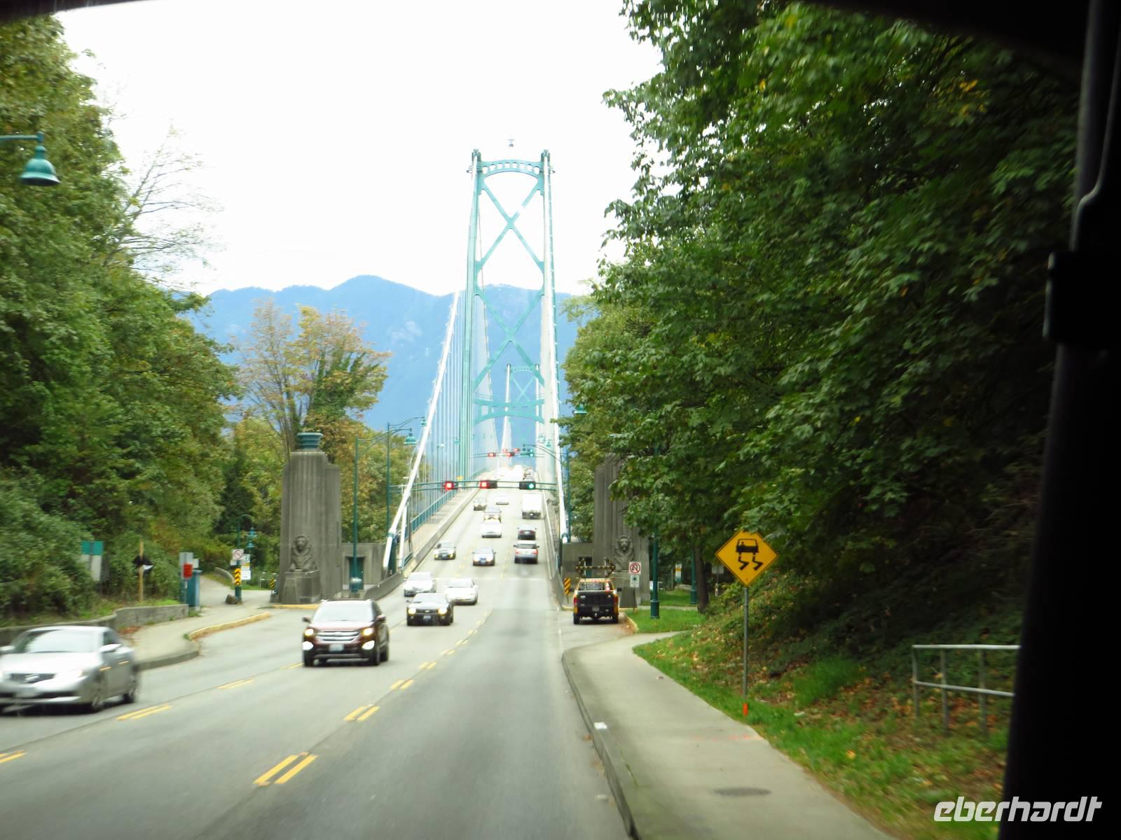 Fahrt in den Norden Vancouvers