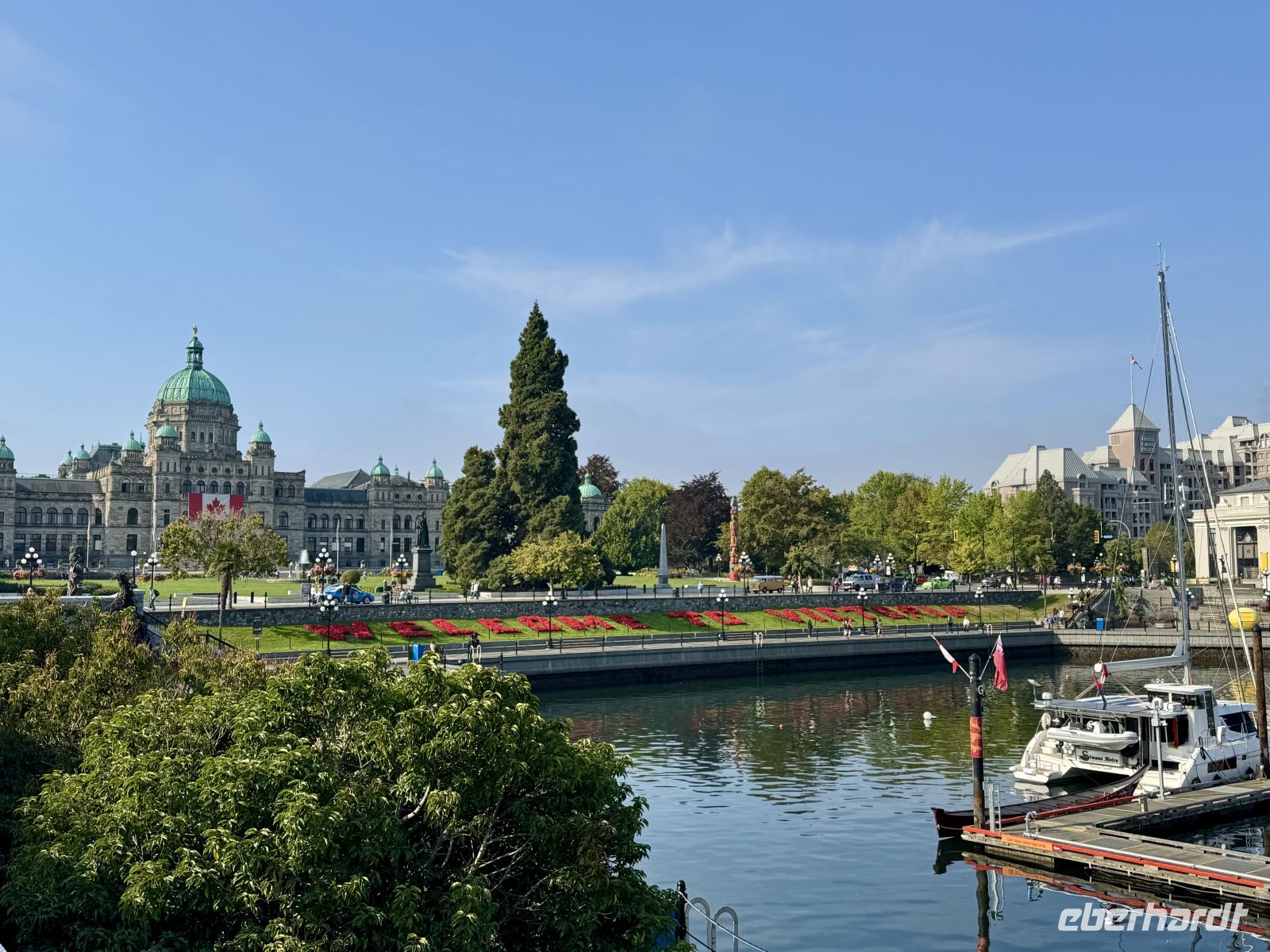 12. Tag – Victoria bis Vancouver – Am Inner Harbour in Victoria