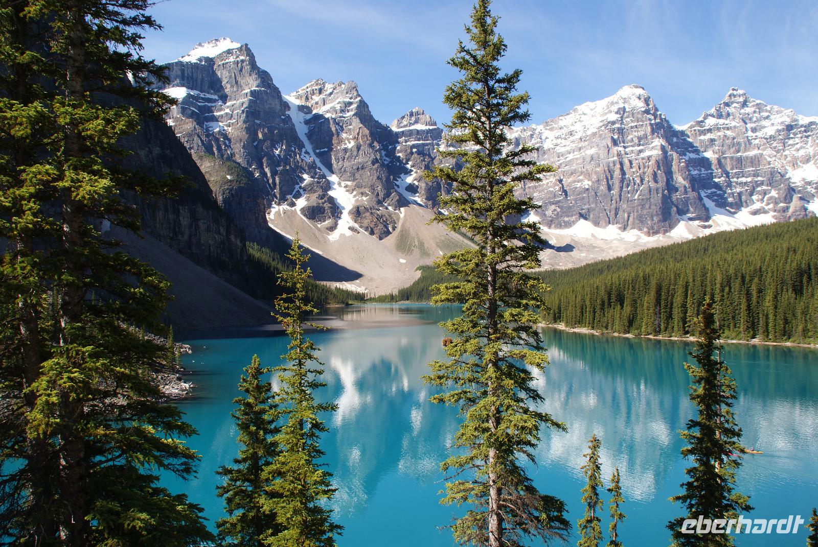der wunderschöne Moraine Lake, eine Traumaussicht!