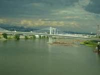 Holz wird auf dem Fraser gefloesst