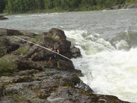 Fischn mit dem Fangnetz