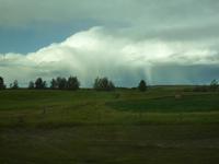 Regen über der Prairie