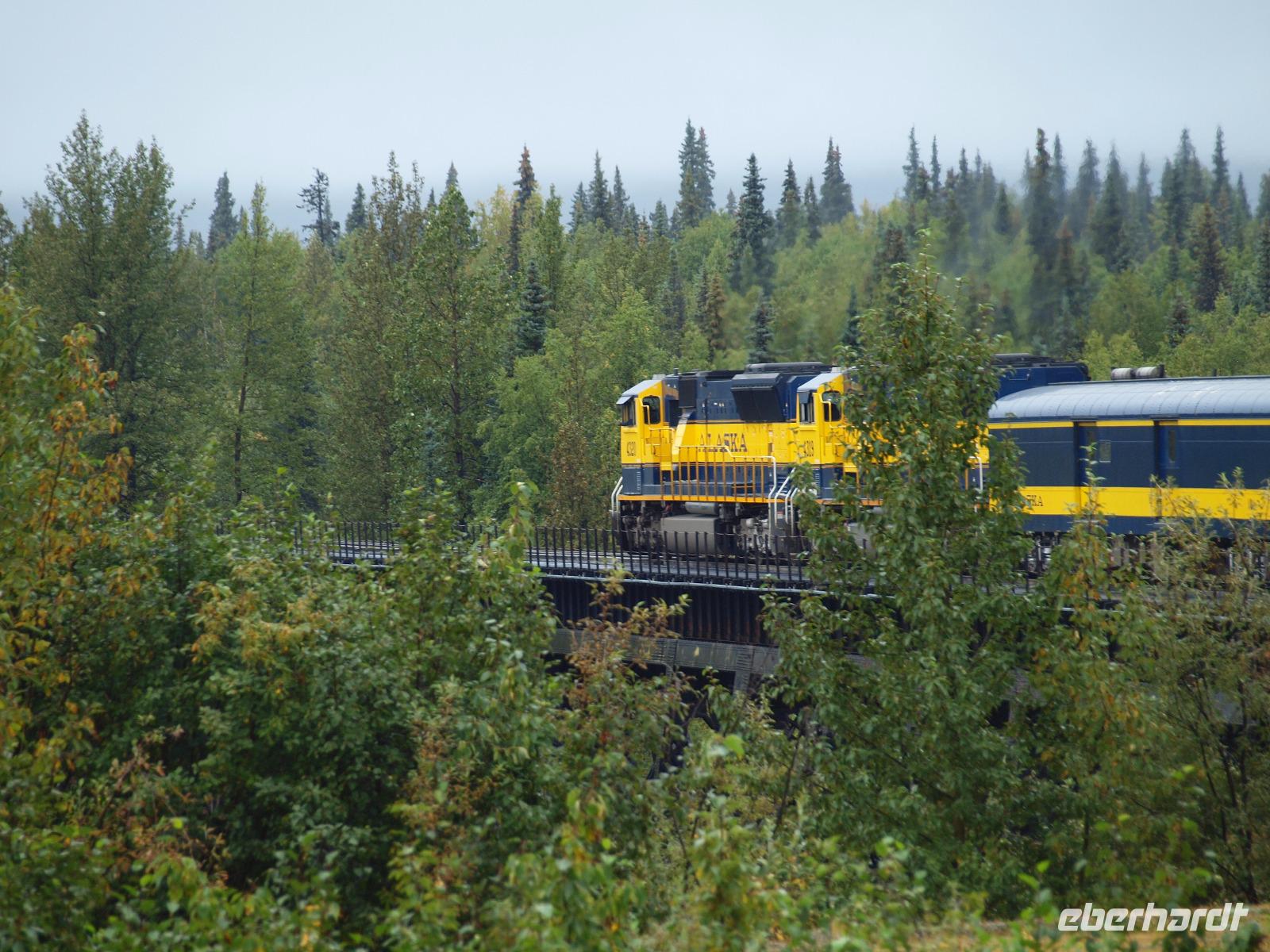 Zugfahrt mit dem Denali Star