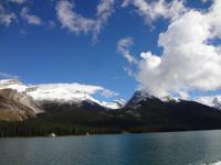 Maligne See in der Sonne