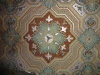 die handbemalte Tapete. Ausschnitt