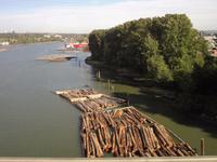 Floessen auf dem Fraser Fluss in Vancouver