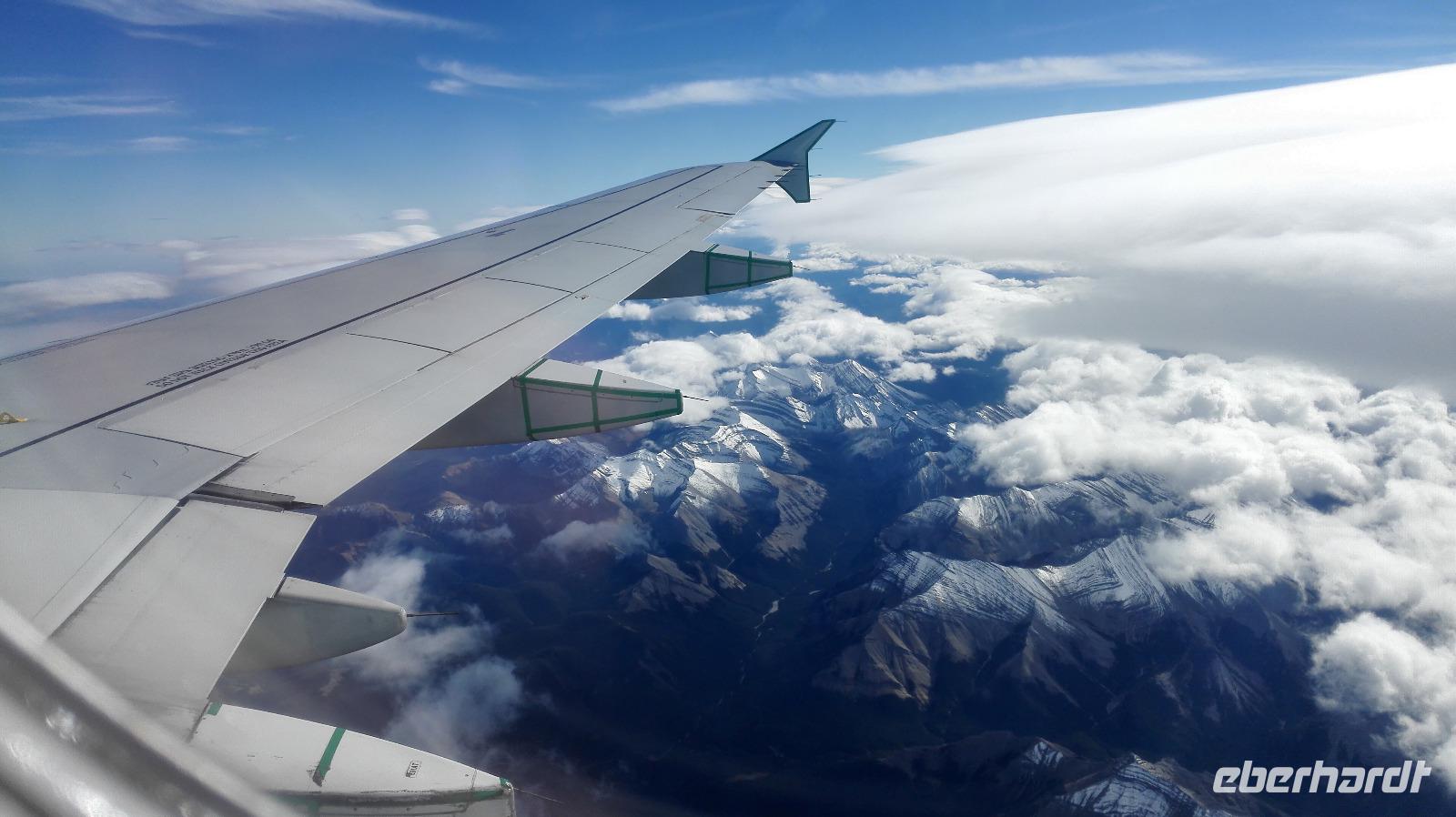Heimflug über die Rpcky Mountains