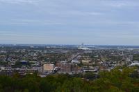 Blick vom Mont Royal auf das Olympiagelände, Montréal