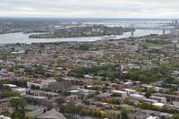 Blick vom Olympiastadion auf die Île Sainte-Hélène und die Île Notre Dame