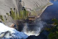 Blick hinunter von den Montmorency-Wasserfällen
