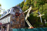 Wir konnten den Künstlern bei der Arbeit zusehen