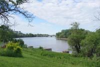 Ausblick auf den Red River in Winnipeg