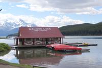 Am Maligne Lake